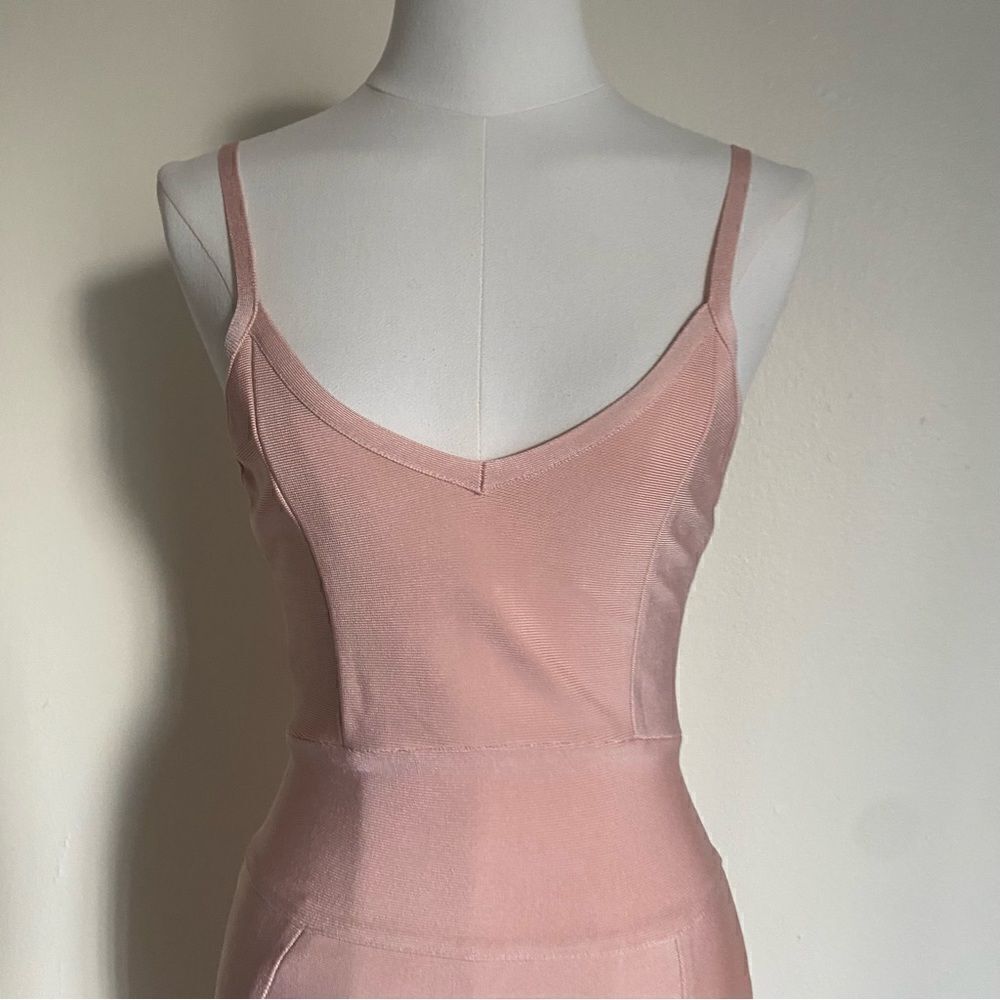 Light Pink Bandage Cocktail Party Dress Size XS - Picture 4 of 12